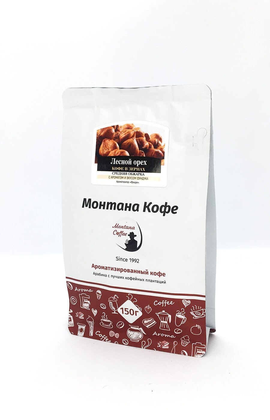 Кофе, Монтана "Лесной орех", ароматизированный, зерно