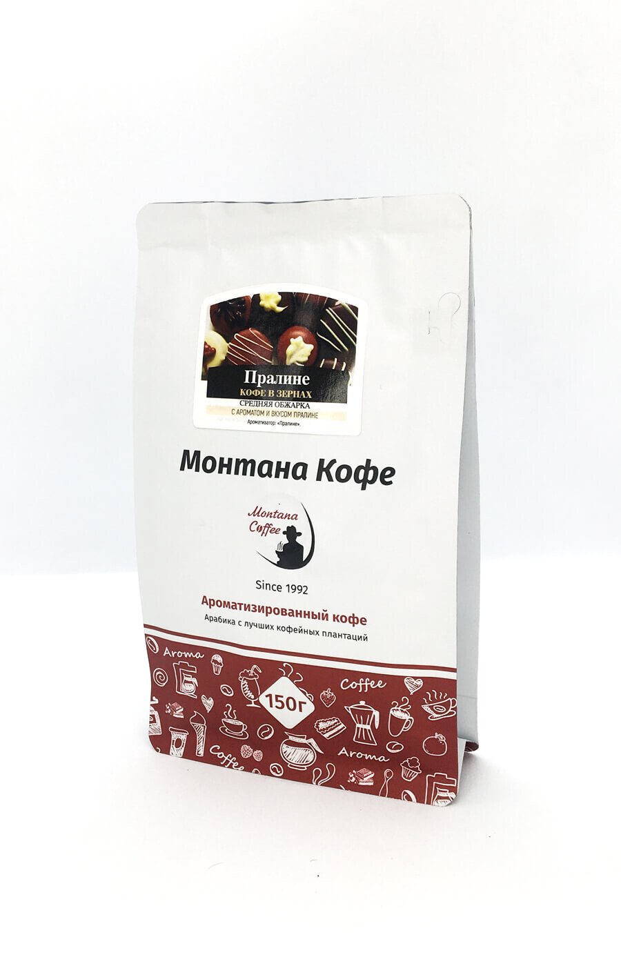 Кофе, Монтана "Пралине", ароматизированный , зерно