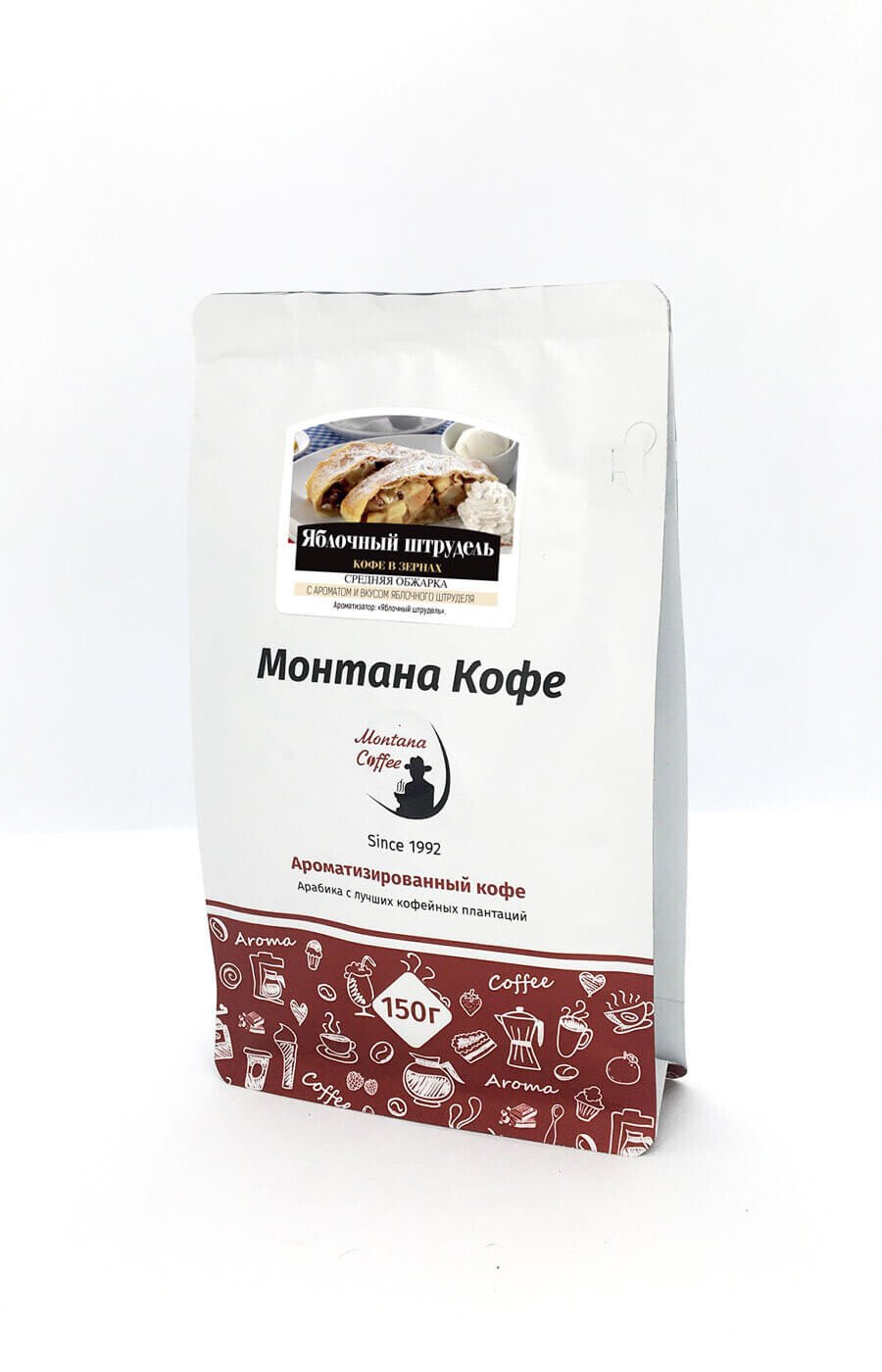 Кофе, Монтана "Яблочный штрудель", ароматизированный, зерно