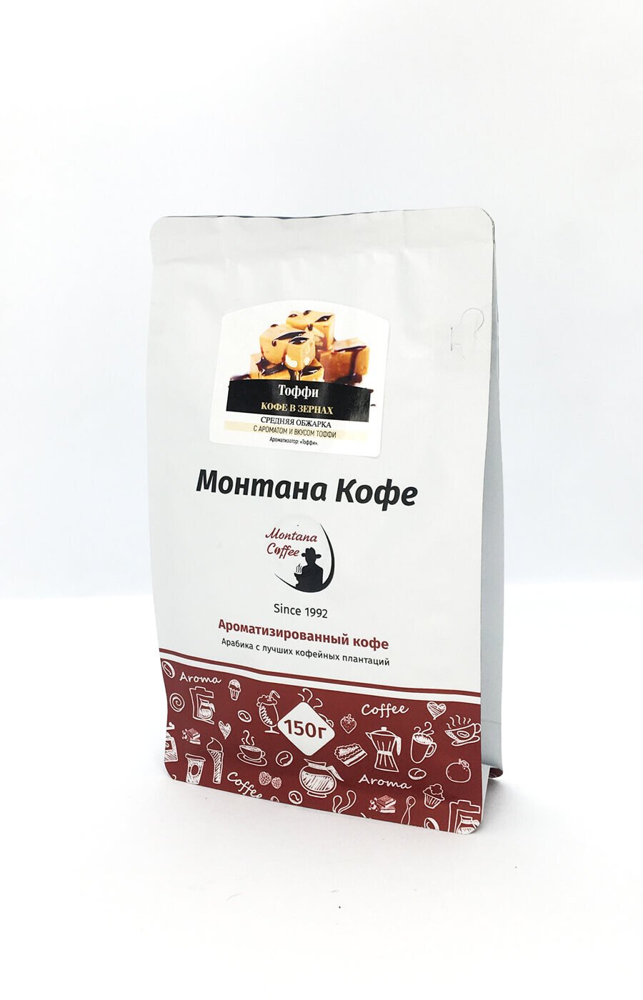 Кофе, Монтана "Тоффи", ароматизированный , в зернах