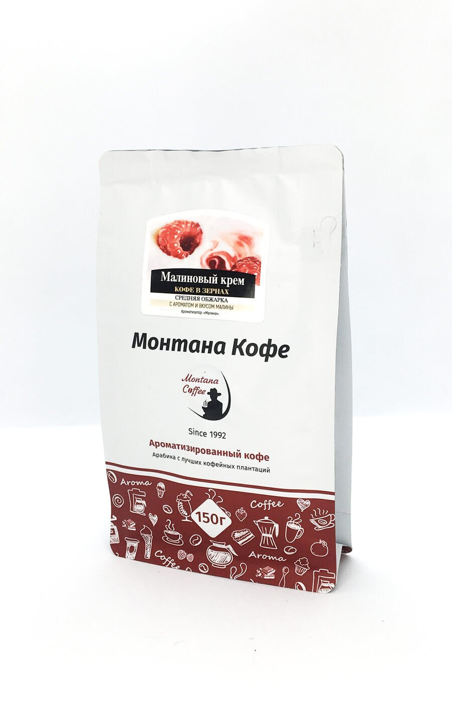 Кофе, Монтана "Малиновый крем", ароматизированный , зерно